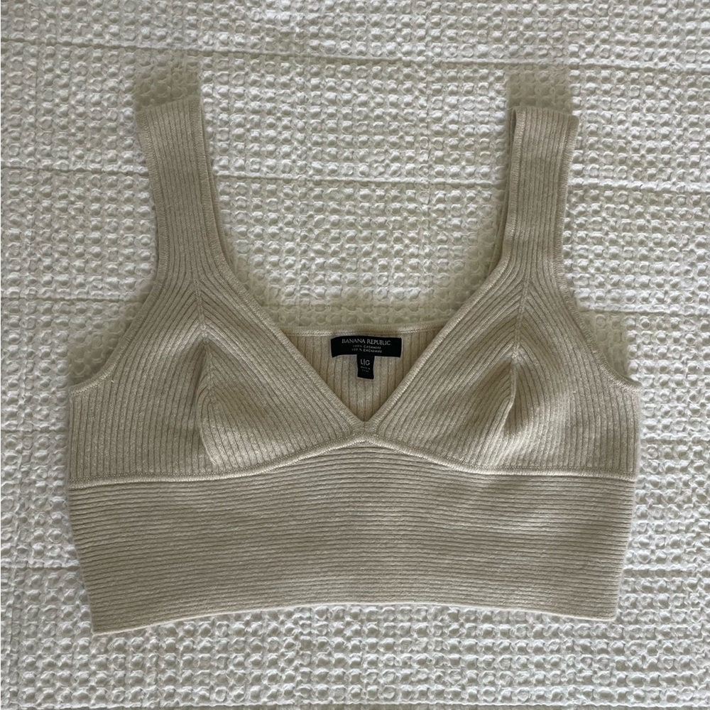 Banana Republic Ivory Cashmere Bralette